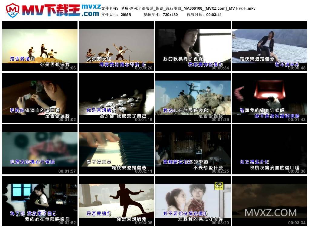 梦成-新死了都要爱_国语_流行歌曲_MA306108